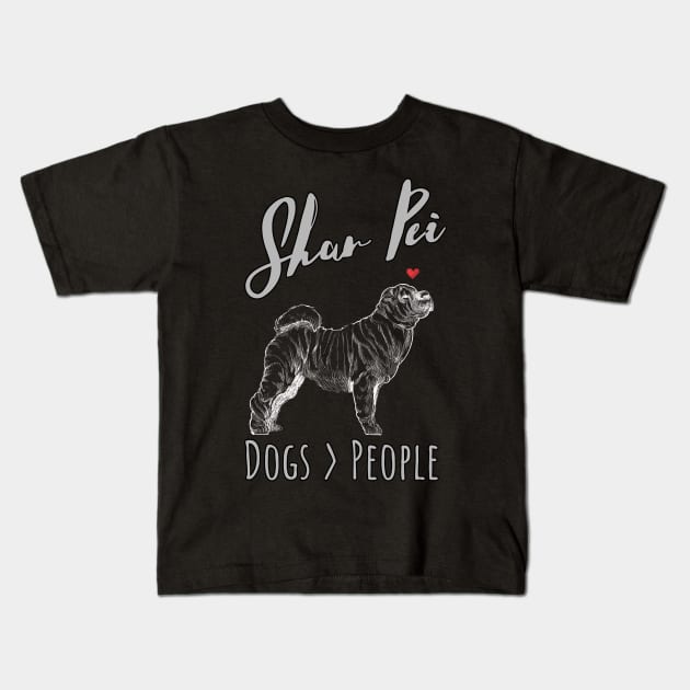 Shar Pei - Dogs > People Kids T-Shirt by JKA